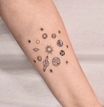 universe tattoo ideas|small space tattoo ideas.